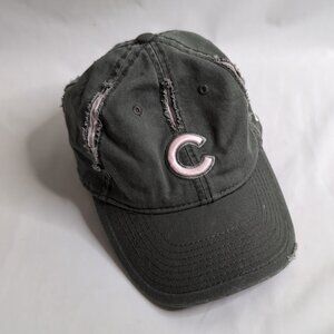 MLB New Era Offical Merch Chicago Cubs Pink/Green Distressed Ball Cap, One Size